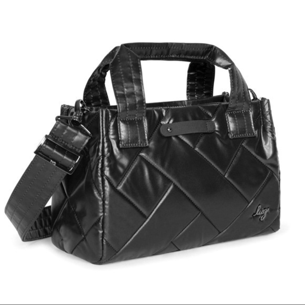LUG Jitterbug Crossbody Bag in Metallic Black - used 2 days - brand new cond.